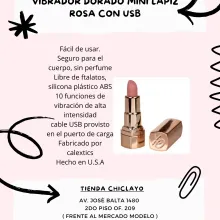 Vibrador mini lápiz con usb purpura