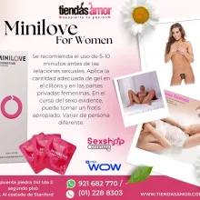 Gel Orgásmico Femenino Minilove Estimula el flujo sanguíneo 