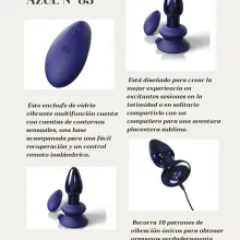 A-VIBRADOR ICICLES VIDRIO AZUL N 85