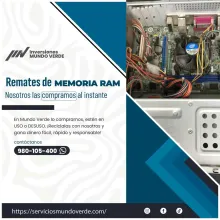 TIENES MEMORIAS RAM QUE NO USAS LO COMPRAMOS 