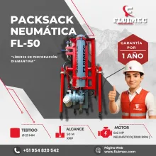 PACKSACK NEUMÁTICA FL50 EQUIPO PARA INDUSTRIA MINERA 