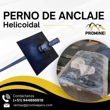 Pernos helicoidales para anclaje en minería