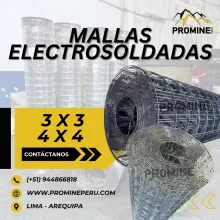  Mallas electrosoldadas 4x4 para socavones