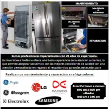 Reparacion de refrigeradora G.E