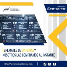 TIENES BATERIAS EN DESUSO LO COMPRAMOS 