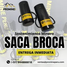 Saca broca para remoción la barra de perforación
