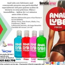 Lubricante Dilatador Anal Lube Fresa Tutti Frutti Chicle
