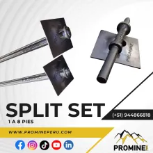 Split Set de fricción estabilizar túneles mineros