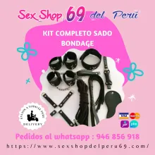 KIT COMPLETO SADO BONDAGE NEGROsexshop69