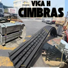 CIMBRAS EN VIGA H4 - H6 - PARA SOPORTE EN MINA 