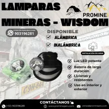 LÁMPARAS MINERAS - WISDOM - SOPORTE EN MINERÍA 
