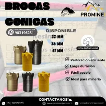 BROCAS CONICAS - SOPORTE EN MINA 