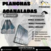 PLANCHAS ACANALADAS - PRODUCTO EN MINERÍA 