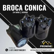 Broca Cónica 3436 mm para Perforación Minera