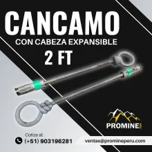 Cáncamo con Expansión para Sostenimiento en Mina