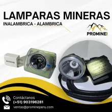 LAMPARAS MINERAS INALAMBRICAS - ALAMBRICAS 