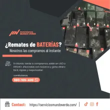 TIENES BATERIAS EN DESUSO LO COMPRAMOS 