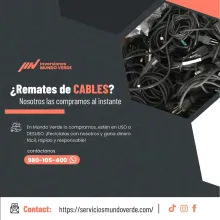 TIENES CABLES ELECTRICOS EN DESUSO LO COMPRAMOS 
