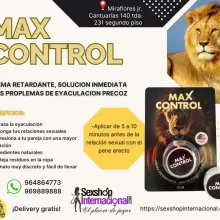 CREMA RETARDANTE MAX CONTROL- NO MAS EYACULACION PRECOZ
