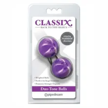 BOLAS CHINAS CLASSICO DUO-TONE VIOLETA. 