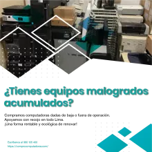 TIENES EQUIPOS MALOGRADOS LO COMPRAMOS 