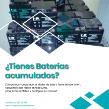 TIENES BATERIAS EN DESUSO LO COMPRAMOS 