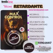 MAX CONTROL CREMA RETARDANTE- PROLONGA TUS ERECCIONES