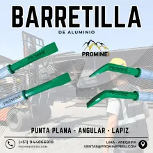  Barretillas de aluminio Liviana Zonas mineras 