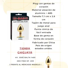  CONSOLADOR METAL GEMA AZUL DORADO