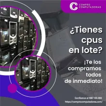 TIENES CPU LO COMPRAMOS 