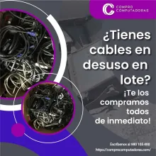 TIENES CABLES ELECTRICOS EN DESUSO LO COMPRAMOS 