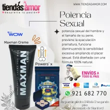 Maxman Creme 100 natural. Powers x Potenciador pareja