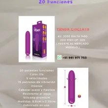 Vibrador bala viben 20 funciones