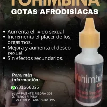 Yohimbina Gotas para Mujer frígidas que aumentan la libido
