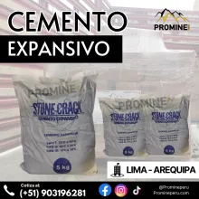 CEMENTO EXPANSIVO - PRODUCTO MINERO 