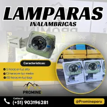 LAMPARAS MINERAS - INALAMBRICAS - ALAMBRICAS 