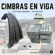 CIMBRAS EN VIGA - DISTANCIADORES - PLANCHAS 