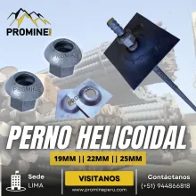 PERNO HELICOIDAL Anclaje resistencia acero