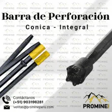 BARRA DE PERFORACIÓN CONICA - INTEGRAL 