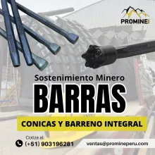 BARRAS CONICAS Y BARRENO INTEGRAL - SOSTENIMIENTO MINERO 