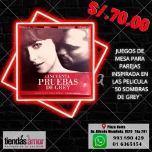 50 pruebas de grey tiendas amor