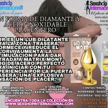 CON UNA FORMA DE DIAMANTE Y DE ACERO INOXIDABLE ESTO TE LLE