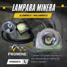 Lámpara Minera Alámbrica e Inalámbrica . original 