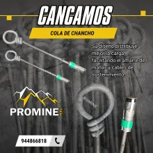 Cáncamos con Cabeza Expansiva para Anclaje Minero