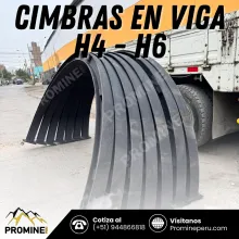 Cimbras en Viga H Sostenimiento en Interior Mina