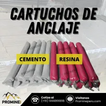 Cartuchos de Resina y Cemento para Sostenimiento Minero