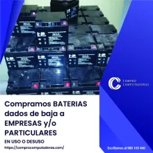 TIENES BATERIAS EN DESUSO LO COMPRAMOS 