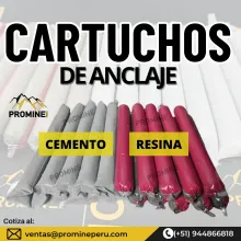 Productos Minero Cartuchos de Resina y Cemento