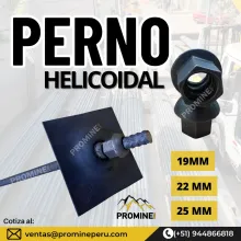 Productos Sostenimiento Minero Perno Helicoidal