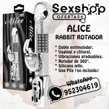 ALICE VIBRATOR RABBIT ROTADOR 360 EN SEXSHOP OFERTAS